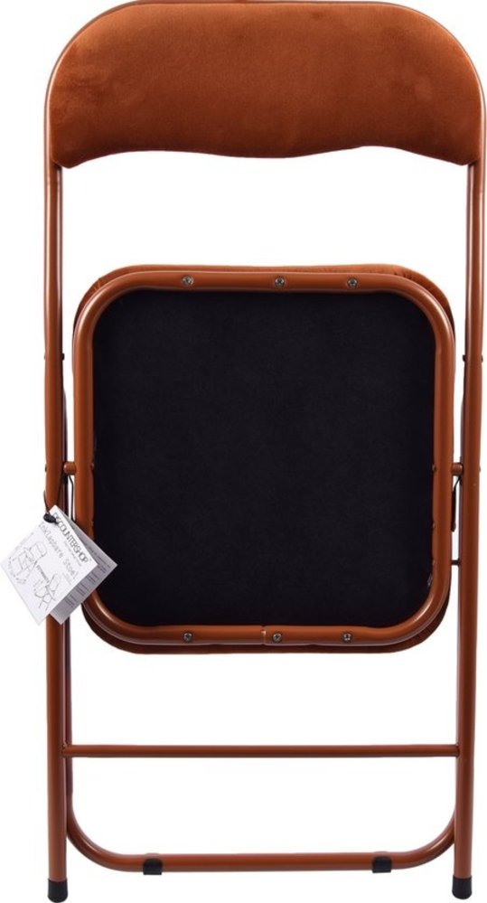 Discountershop Premium Folding Chair Seat height 43 cm - Buy Velvet Folding Chair - Party Chair Camel