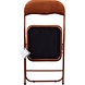 Discountershop Premium Klapstoel Zithoogte 43 cm - Velvet Klapstoel Kopen - Partystoel Camel