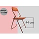 Discountershop Premium Folding Chair Seat height 43 cm - Buy Velvet Folding Chair - Party Chair Camel