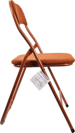 Discountershop Premium Folding Chair Seat height 43 cm - Buy Velvet Folding Chair - Party Chair Camel