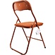 Discountershop Premium Klapstoel Zithoogte 43 cm - Velvet Klapstoel Kopen - Partystoel Camel