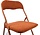 Premium Klapstoel Zithoogte 43 cm - Velvet Klapstoel Kopen - Partystoel Camel