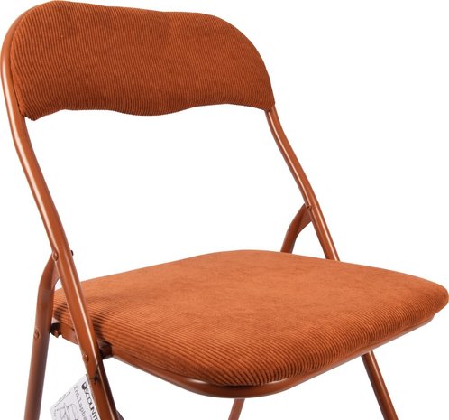 Discountershop Premium Folding Chair Seat height 43 cm - Buy Velvet Folding Chair - Party Chair Camel
