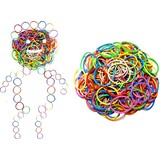 Discountershop 200 stuks elastiekjes rubber met verschillende maten - kleine elastiekjes Bulk elastisch breed geld elastiekjes Houder voor briefpapier Thermostabiliteit Elastiekjes Sterke elastische bandlus Kantoorbenodigdheden (veelkleurig)
