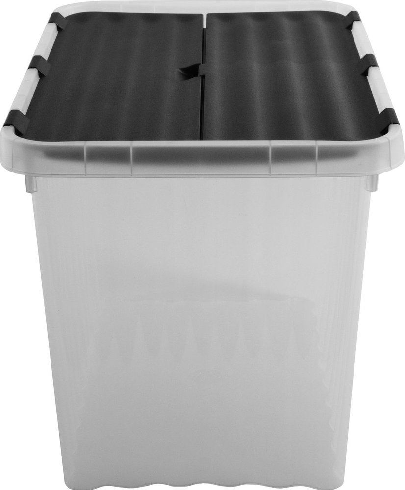 Discountershop Opbergbox  met Deksel 15L - Kunststof -  39x26x26 cm -  Transparant Discountershop Opbergbox  met Deksel 15L - Kunststof -  39x26x26 cm -  Transparant