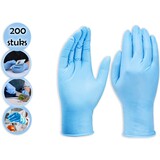 Discountershop 200 stuks nitril handschoenen synthetische onderzoekshandschoenen van vinyl - poedervrije, latexvrije, wegwerphandschoenen voor medisch gebruik, voedselbereiding en reiniging - Hoogwaardige en veelzijdige bescherming - MAAT XL Discountershop 200 stuks nitril handschoenen synthetische onderzoekshandschoenen van vinyl - poedervrije, latexvrije, wegwerphandschoenen voor medisch gebruik, voedselbereiding en reiniging - Hoogwaardige en veelzijdige bescherming - MAAT XL