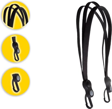Discountershop 2x Universal Black Luggage Straps for e-bikes 26-28 inch - Bungee Elastic with 2 Hooks Discountershop 2x Universal Black Luggage Straps for e-bikes 26-28 inch - Bungee Elastic with 2 Hooks