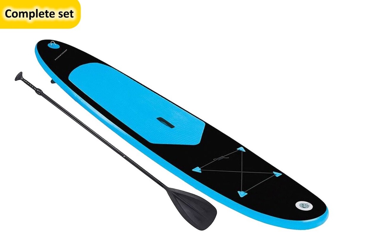 Discountershop Ultimate Inflatable Stand Up Paddle Board (SUP board) Manoeuvrable Robust and Suitable up to 80 kg Discountershop Ultimate Inflatable Stand Up Paddle Board (SUP board) Manoeuvrable Robust and Suitable up to 80 kg