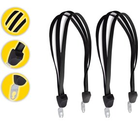Discountershop Snelbinder spinbinder Fiets 2 stuks : Robuuste Bagagespin voor 26 en 28 inch Wielen met 3 Elastieken, Handige Hak en Elegant Zwart Design Discountershop Snelbinder spinbinder Fiets 2 stuks : Robuuste Bagagespin voor 26 en 28 inch Wielen met 3 Elastieken, Handige Hak en Elegant Zwart Design