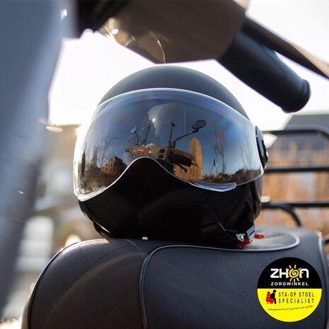 Merkloos PRO-TECT - EU Approved moped/moped helmet - Jet helmet Urban 22 - Size L 58 CM