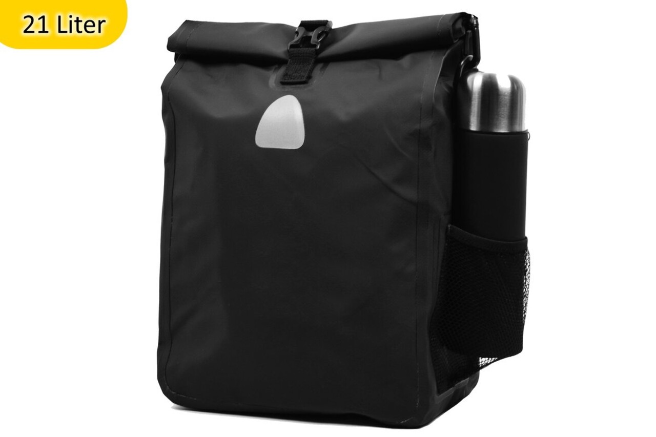 Merkloos Praktische Set van 2 Veelzijdige Enkele Fietstassen: Schoudertas in 1 | Sterk, Waterdicht en Ruime 42 Liter Capaciteit (21 liter per tas) | Met Tarpaulin Materiaal Merkloos Praktische Set van 2 Veelzijdige Enkele Fietstassen: Schoudertas in 1 | Sterk, Waterdicht en Ruime 42 Liter Capaciteit (21 liter per tas) | Met Tarpaulin Materiaal