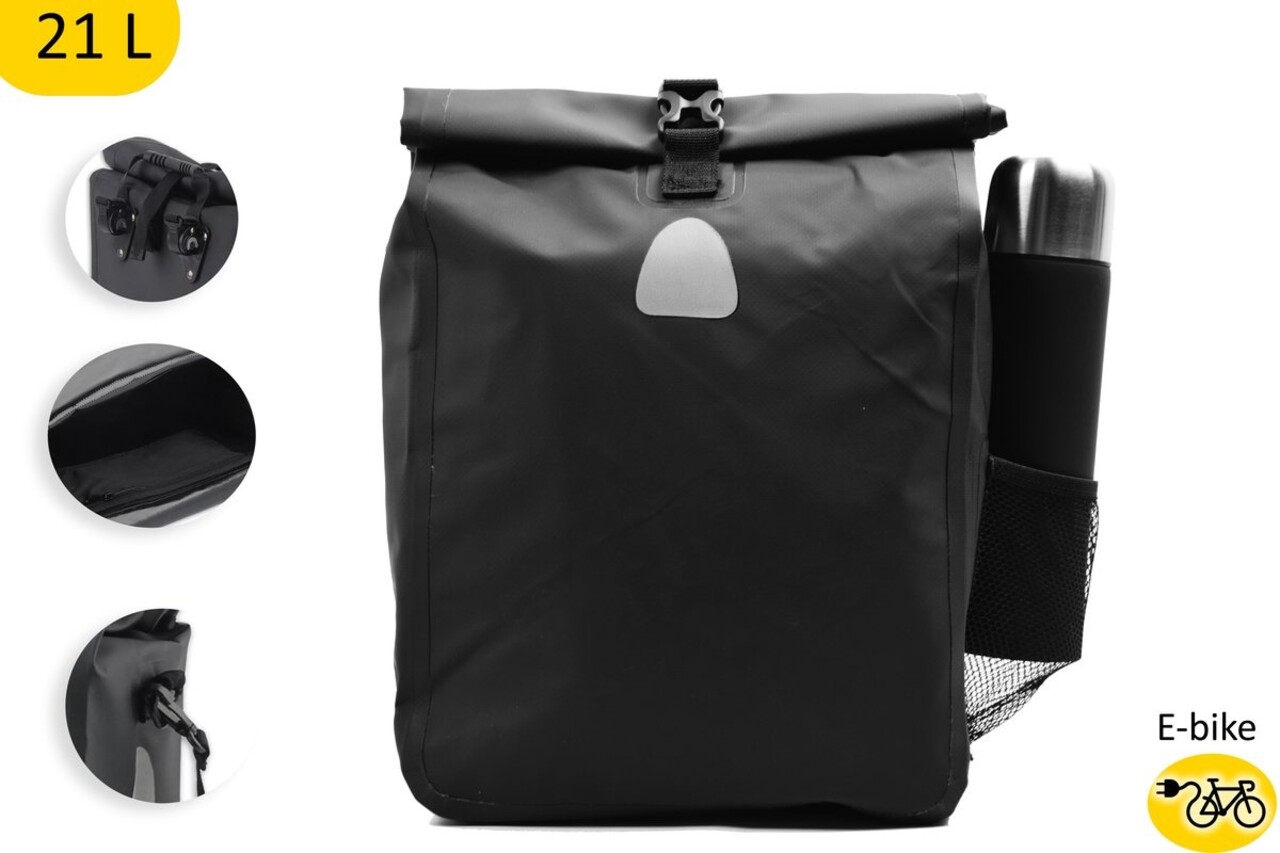 Practical Set of 2 Versatile Single Panniers Shoulder bag in 1