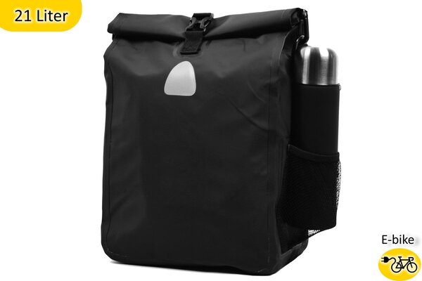 Merkloos Handy Set of 2 Versatile Single Panniers for E-bikes: Shoulder bag in 1 | Extremely strong, 100% waterproof | Spacious 42 Liter Capacity Merkloos Handy Set of 2 Versatile Single Panniers for E-bikes: Shoulder bag in 1 | Extremely strong, 100% waterproof | Spacious 42 Liter Capacity