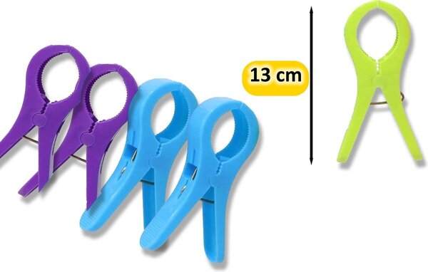 Merkloos Handy Set of 8 Large Plastic Bath Towel Pegs - Beach Towel Pegs - Bath Towel Pegs - Pool Chair Pegs - XXL Pegs (13 cm) - Strong Grip for your Beach and Pool Adventures! Merkloos Handy Set of 8 Large Plastic Bath Towel Pegs - Beach Towel Pegs - Bath Towel Pegs - Pool Chair Pegs - XXL Pegs (13 cm) - Strong Grip for your Beach and Pool Adventures!