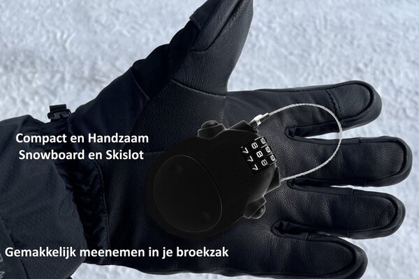 Discountershop Snowboardslot en Skislot 2 stuks - Stalen Cijferslot 80 cm Kabel - Ultieme Beveiliging voor Wintersportuitrusting Discountershop Snowboardslot en Skislot 2 stuks - Stalen Cijferslot 80 cm Kabel - Ultieme Beveiliging voor Wintersportuitrusting