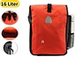 Single bicycle bag 16 liter bicycle bag with a capacity of 16 liters dimensions 27x 14 x 49cm - Note bicycle bag single 16 liters
