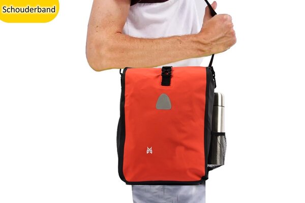 Merkloos Enkele fiets tas 16 liter fietstas 2 stuks met inhoud van 16 Liter afmeting 27x 14 x 49cm -Let op fietstas enkel 16 Litre