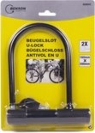 Stahlex Beugelslot - 15 x 18.5 cm - Veiligheidscategorie B - Inclusief 2 Sleutels