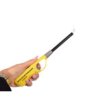Discountershop Kitchen Lighter with Child Lock - Refillable Gas Lighter Yellow Discountershop Kitchen Lighter with Child Lock - Refillable Gas Lighter Yellow