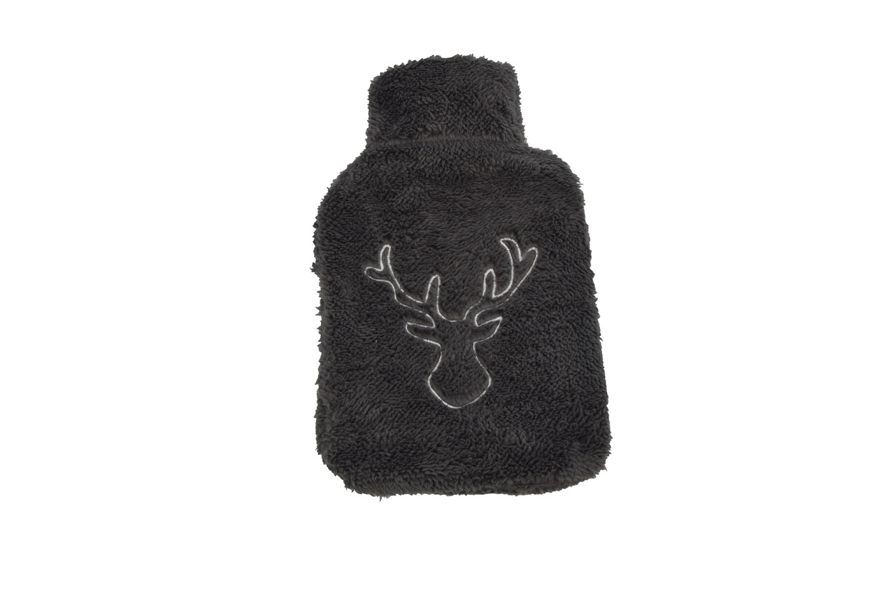Discountershop Pluche Warmwaterkruik met Hoes - 0.85 kg - Grijs Warmte Kerstcadeau voor Ontspanning - 21.5 cm x 34.5 cm Discountershop Pluche Warmwaterkruik met Hoes - 0.85 kg - Grijs Warmte Kerstcadeau voor Ontspanning - 21.5 cm x 34.5 cm