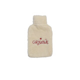 Discountershop Warming White Hot Water Bottle with Cover - Ideal Christmas Gift for Lovers - 21.5 x 34.5 cm