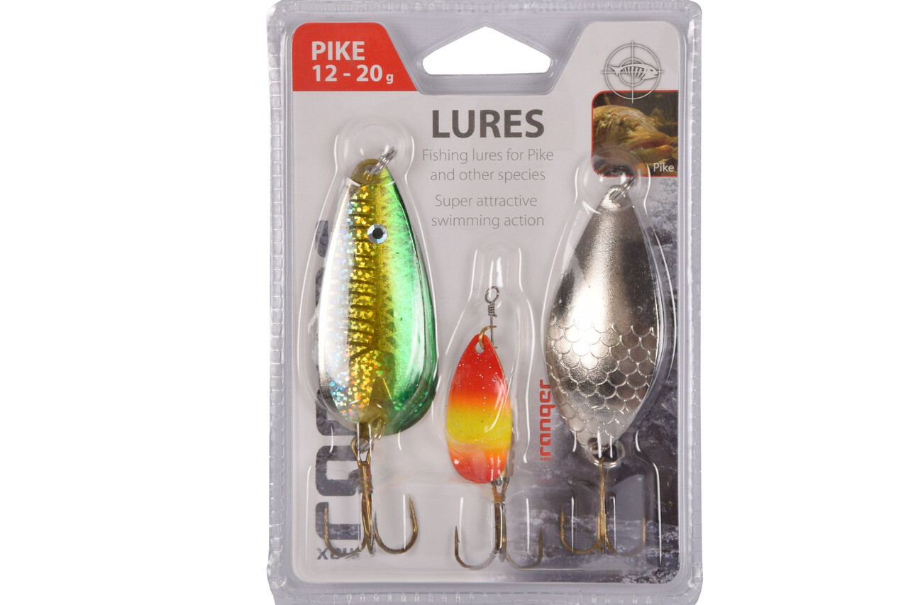 Merkloos High Quality Fishing Spinner Set for Predator Fish - Durable Fishing Lures - 10cm x 8cm x 10cm Merkloos High Quality Fishing Spinner Set for Predator Fish - Durable Fishing Lures - 10cm x 8cm x 10cm