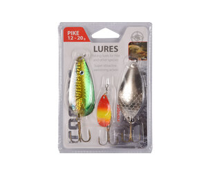 Merkloos High Quality Fishing Spinner Set for Predator Fish - Durable Fishing Lures - 10cm x 8cm x 10cm Merkloos High Quality Fishing Spinner Set for Predator Fish - Durable Fishing Lures - 10cm x 8cm x 10cm