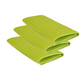 Discountershop Set van 3 Groene Schoonmaakdoeken: Eco-vriendelijk en Absorberend - 30x40 cm