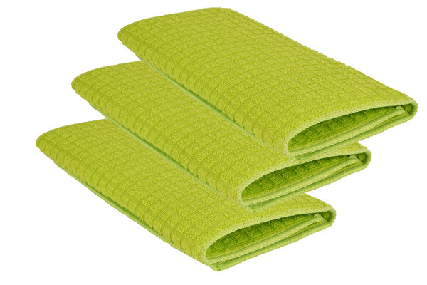 Discountershop Set van 3 Groene Schoonmaakdoeken: Eco-vriendelijk en Absorberend - 30x40 cm Discountershop Set van 3 Groene Schoonmaakdoeken: Eco-vriendelijk en Absorberend - 30x40 cm