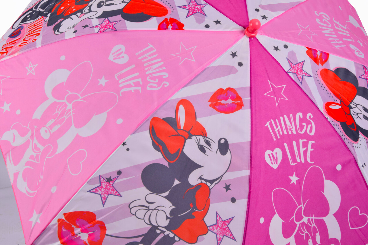 Disney Kleurrijke Opvouwbare Kinderparaplu voor Meisjes - Diameter 66 cm - Aluminium Frame - Polyester Doek - Windbestendig