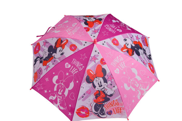 Disney Kleurrijke Opvouwbare Kinderparaplu voor Meisjes - Diameter 66 cm - Aluminium Frame - Polyester Doek - Windbestendig