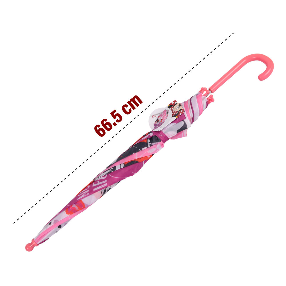 Disney Kleurrijke Opvouwbare Kinderparaplu voor Meisjes - Diameter 66 cm - Aluminium Frame - Polyester Doek - Windbestendig