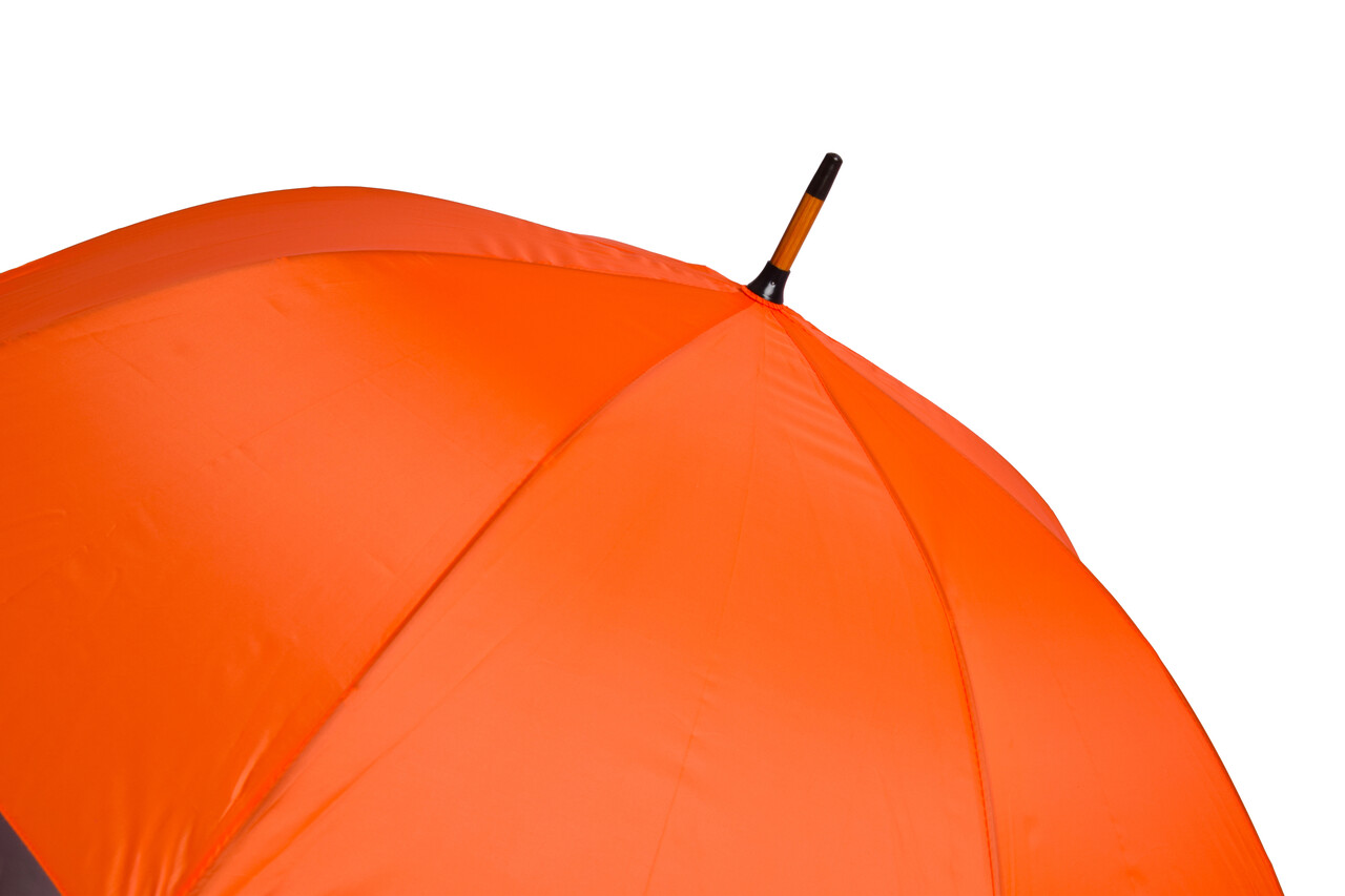 Merkloos Grote Opvouwbare Paraplu - Automatische Windbestendige Paraplu - Oranje Polyester - Ø90 cm