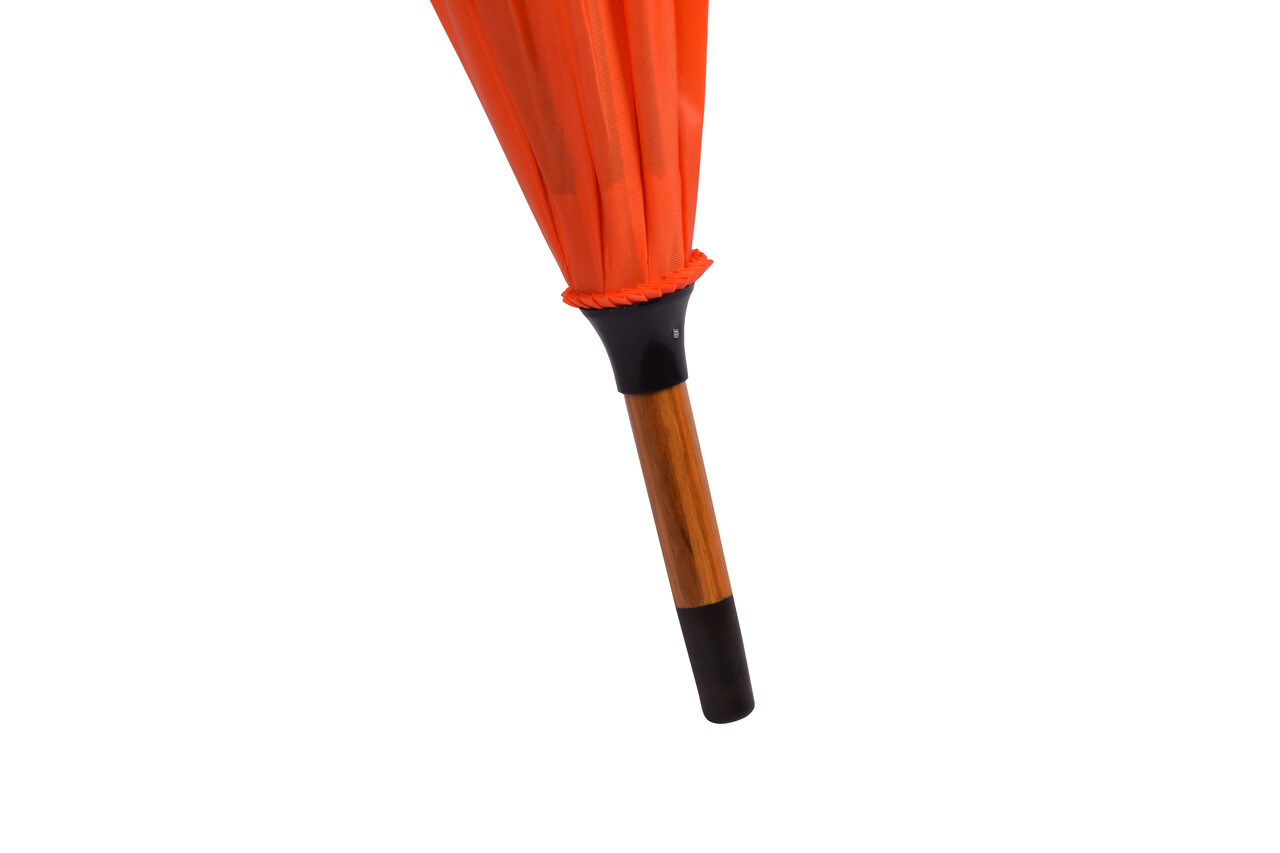 Merkloos Grote Opvouwbare Paraplu - Automatische Windbestendige Paraplu - Oranje Polyester - Ø90 cm