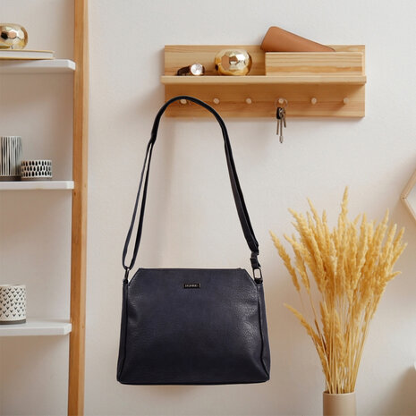 Navy leather clearance handbag