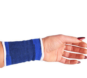 Merkloos Wrist Brace in Blue - Strong Support and Protection for Healthy Wrists - 13cmx7.5cm | Size M Merkloos Wrist Brace in Blue - Strong Support and Protection for Healthy Wrists - 13cmx7.5cm | Size M
