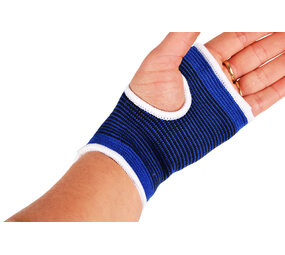 Merkloos Adjustable Wrist Brace for optimal support and comfort – Size – S-  Blue Elastic - Wrist Support without Height Adjustment - 7.5cm x 11cm Merkloos Adjustable Wrist Brace for optimal support and comfort – Size – S-  Blue Elastic - Wrist Support without Height Adjustment - 7.5cm x 11cm