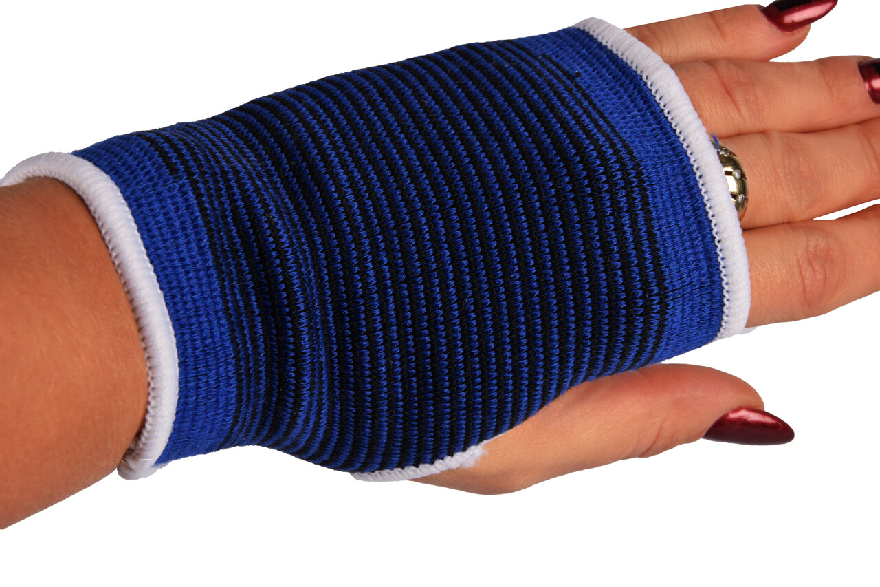 Merkloos Adjustable Wrist Brace for optimal support and comfort – Size – S -  Blue Elastic - Wrist Support without Height Adjustment - 7.5cm x 11cm Merkloos Adjustable Wrist Brace for optimal support and comfort – Size – S -  Blue Elastic - Wrist Support without Height Adjustment - 7.5cm x 11cm