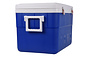 Blauwe Draagbare Camping Koelbox - 45L - Kunststof - Inclusief Deksel - Met Handgrepen - Anti-slip - 50x38x39cm Blauwe Draagbare Camping Koelbox - 45L - Kunststof - Inclusief Deksel - Met Handgrepen - Anti-slip - 50x38x39cm