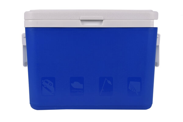 Merkloos Blue Camping Cooler - Portable and Airtight - 27L - For Food and Drinks - Coolboxes - 42x32x33 cm