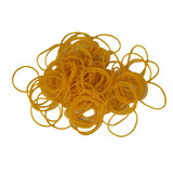 Merkloos Rubberen Elastiekjes - Hoogwaardig, Kleine, Gekleurde Kantoor Elastiekjes - 50g - Bruin