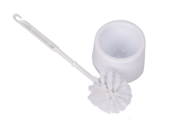 Merkloos Stijlvolle Witte Toiletborstelset voor Efficiënte Reiniging - Kunststof - 11.5x35x10 cm - 0.21 kg Merkloos Stijlvolle Witte Toiletborstelset voor Efficiënte Reiniging - Kunststof - 11.5x35x10 cm - 0.21 kg