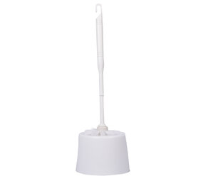 Merkloos Stijlvolle Witte Toiletborstelset voor Efficiënte Reiniging - Kunststof - 11.5x35x10 cm - 0.21 kg Merkloos Stijlvolle Witte Toiletborstelset voor Efficiënte Reiniging - Kunststof - 11.5x35x10 cm - 0.21 kg