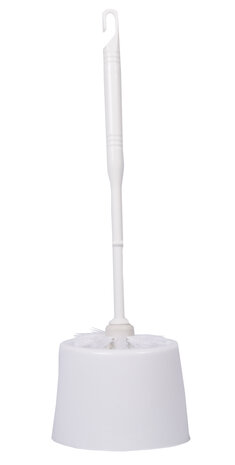 Merkloos Sleek White Toilet Brush Set for Efficient Cleaning - Plastic - 11.5x35x10 cm - 0.21 kg