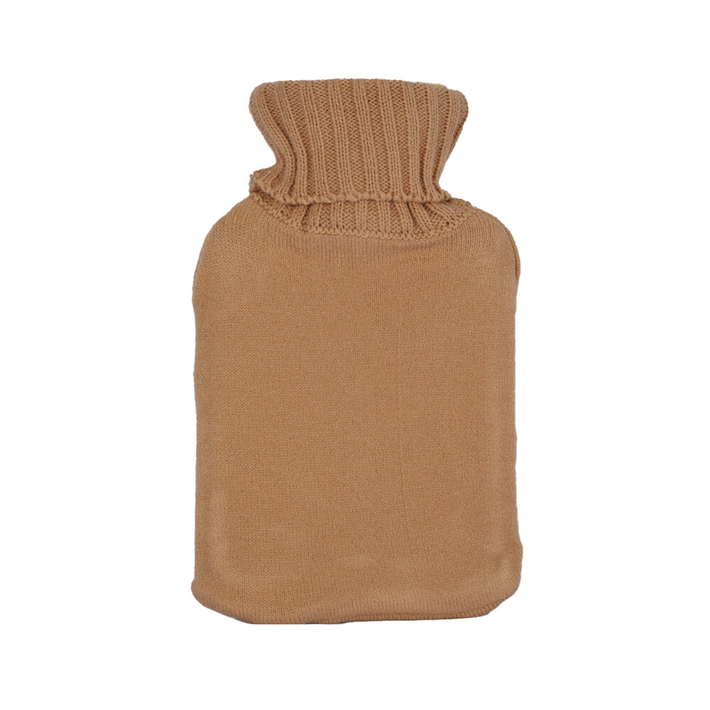 Discountershop Hot Water Bottle with Cover - 18cmx28cm - Gray Mix - Polyester and Rubber - Winter Accessories - Warmth Christmas Gift Discountershop Hot Water Bottle with Cover - 18cmx28cm - Gray Mix - Polyester and Rubber - Winter Accessories - Warmth Christmas Gift