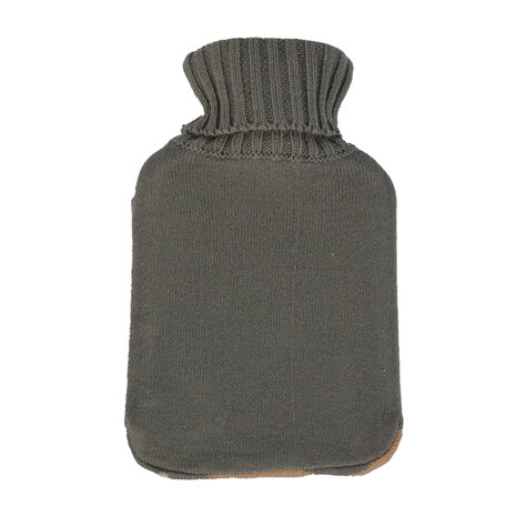 Discountershop Warmwaterkruik met Hoes - 18cmx28cm - Grijs Mix - Polyester en Rubber - Winteraccessoires - Warmte Kerstcadeau Discountershop Warmwaterkruik met Hoes - 18cmx28cm - Grijs Mix - Polyester en Rubber - Winteraccessoires - Warmte Kerstcadeau