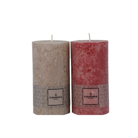 Discountershop Atmospheric pillar candles of 7x13 cm - Large Candles - Candle Shop Discountershop Atmospheric pillar candles of 7x13 cm - Large Candles - Candle Shop