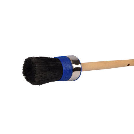 Discountershop Synthetic Paint Brush for Wall Paint and Detail Work - Wide and Round Brushes - Black - Dimensions: 4x26.50 cm Discountershop Synthetic Paint Brush for Wall Paint and Detail Work - Wide and Round Brushes - Black - Dimensions: 4x26.50 cm