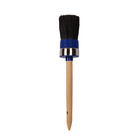 Discountershop Synthetic Paint Brush for Wall Paint and Detail Work - Wide and Round Brushes - Black - Dimensions: 4x26.50 cm Discountershop Synthetic Paint Brush for Wall Paint and Detail Work - Wide and Round Brushes - Black - Dimensions: 4x26.50 cm