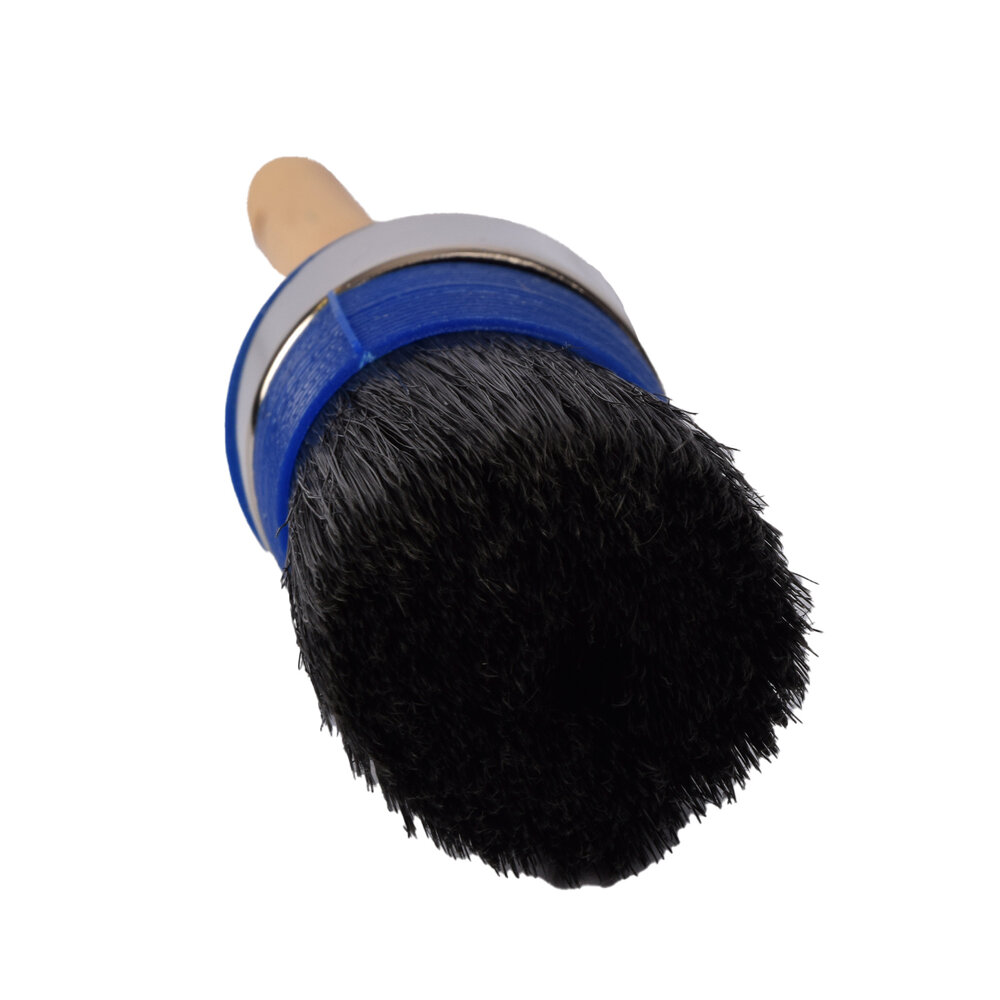Discountershop Synthetic Paint Brush for Wall Paint and Detail Work - Wide and Round Brushes - Black - Dimensions: 4x26.50 cm Discountershop Synthetic Paint Brush for Wall Paint and Detail Work - Wide and Round Brushes - Black - Dimensions: 4x26.50 cm